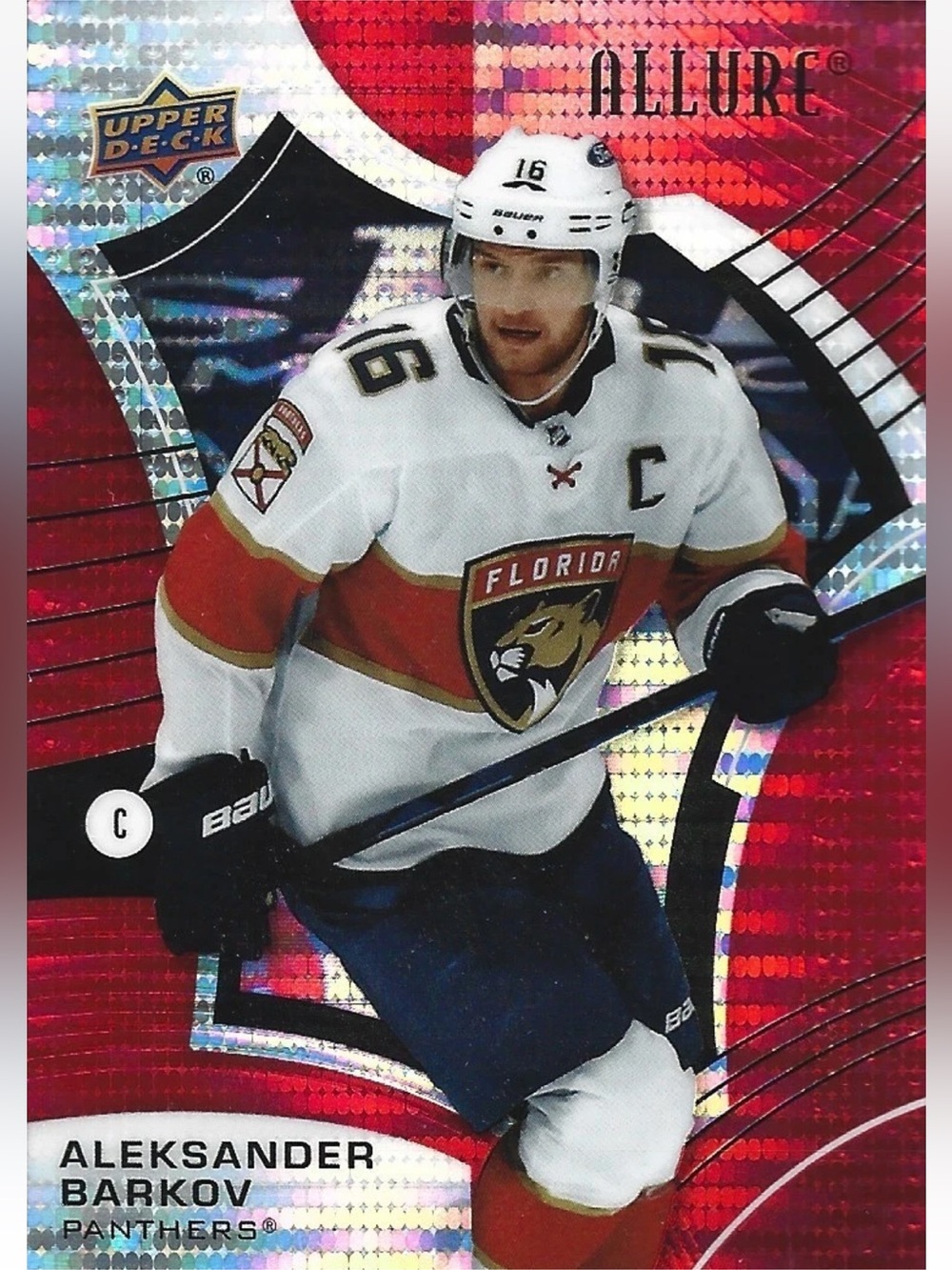 ❤️ NOW $4 ❤️ Aleksander Barkov 2021 Allure Red Florida Panthers Hockey Card